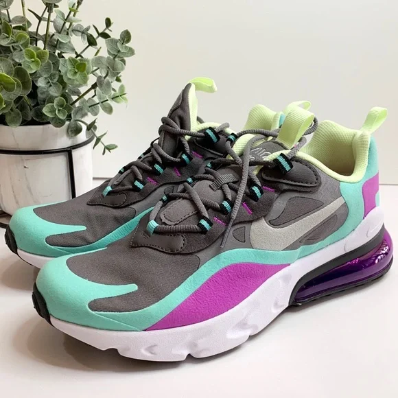 Nike Girls' Big Air Max 270 React Casual Sneakers Shoes 7Y BQ0103-007 - Picture 10 of 12